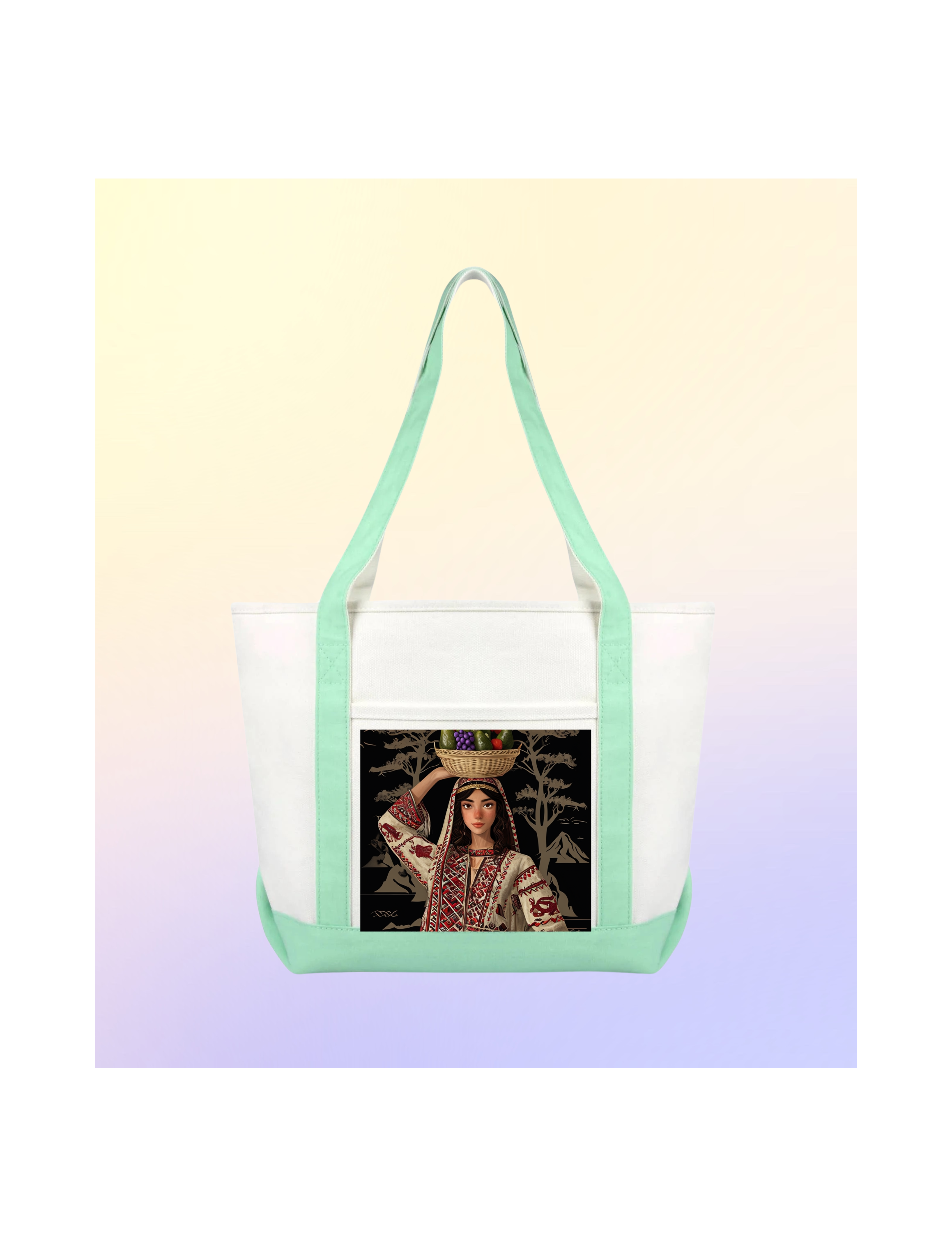 FALAHA FRAMED TOTE BAG